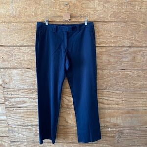 Faconnable Ladies Navy Blue Pants (Women's Size 16), Straight Leg Trousers